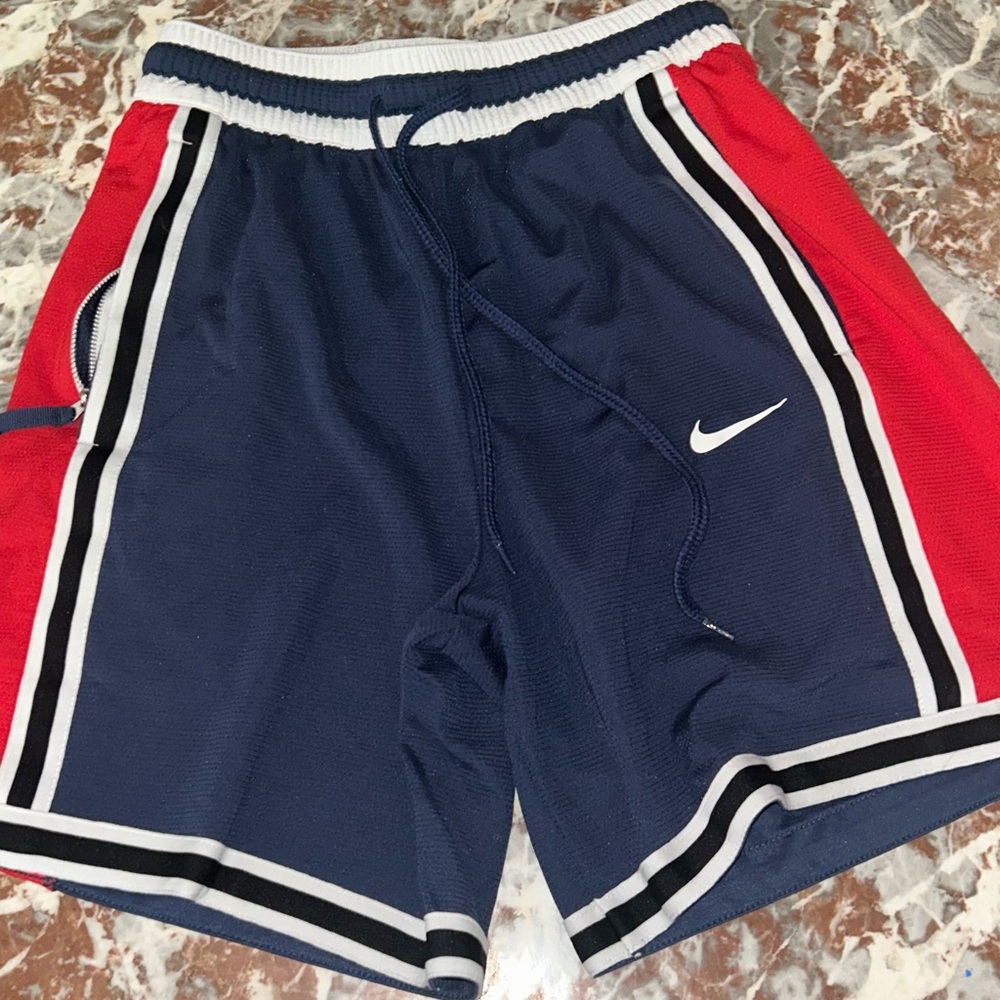 Nike Blue and Red Sports Shorts